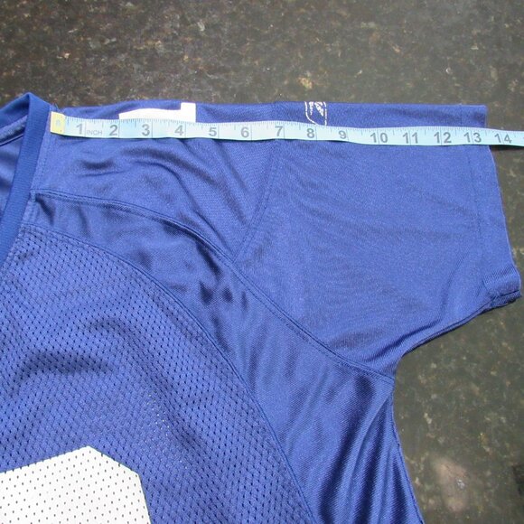Vintage Reebok on Field Womens NFL NY Eli Manning #10 XL Blue w/ White Jersey - Picture 14 of 16